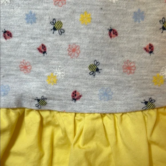 Gymboree Casual Gray and Yellow Dress with Vibrant Style - Picture 4 of 8